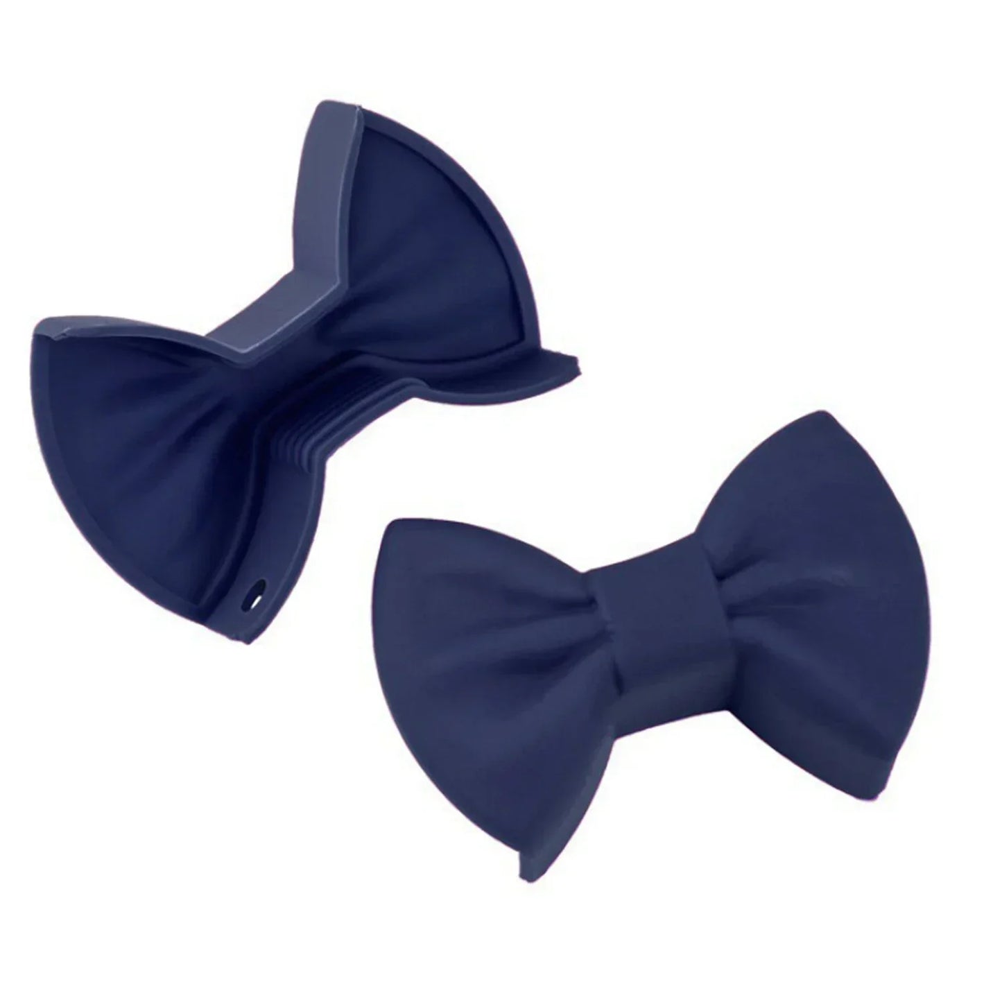 Silicone 2pcs Oven Mitts Creative Bow Shape Oven Gloves Heat Resistant Pot Holders For Cooking Mini Oven Gloves Kitchen Tool Hot