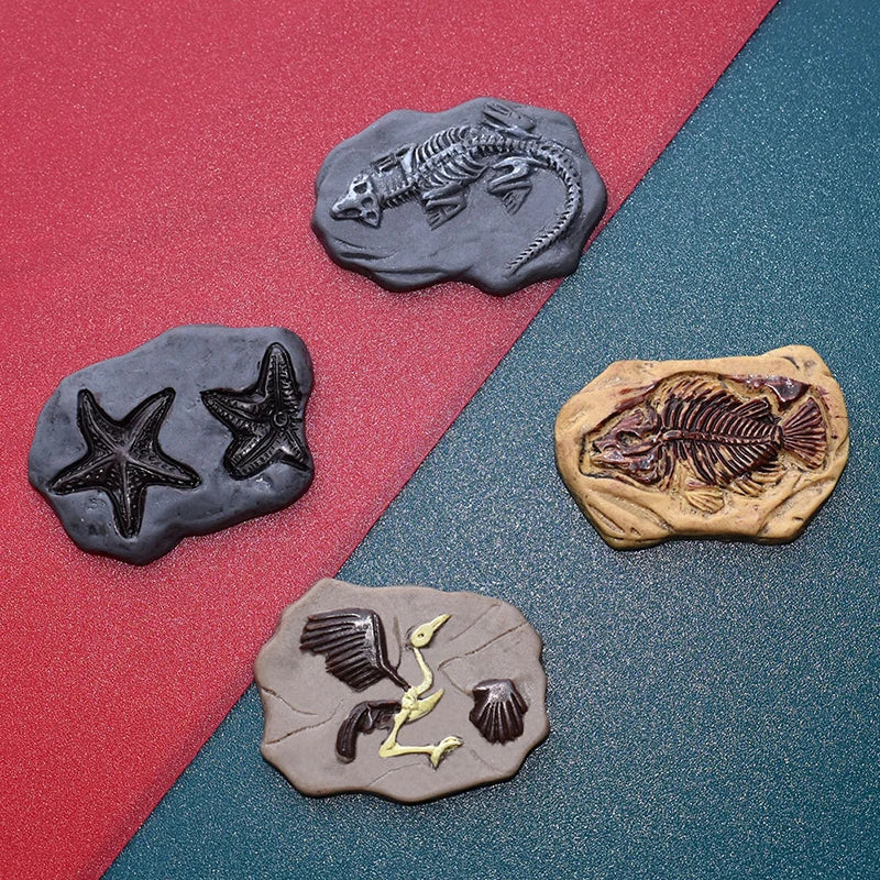 4Pcs Mini Simulation Dinosaur Fossil Model Dollhouse Micro Landscape Miniatures Crafts Decorations Dolls House Ornament Toy
