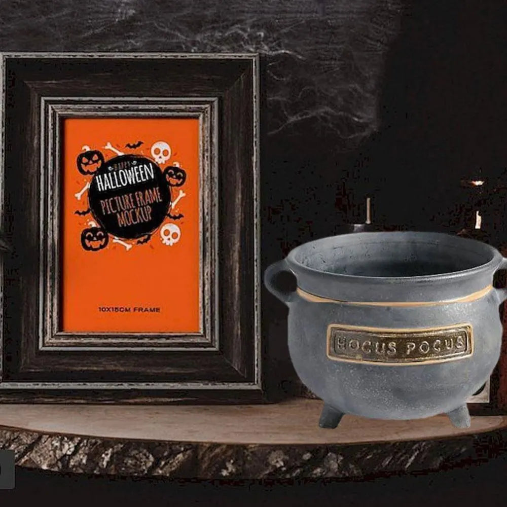 Resin Witches Cauldron Serving Bowls Candy Bucket for Halloween Party Indoor Outdoor Home Kitchen Halloween Party Decorations