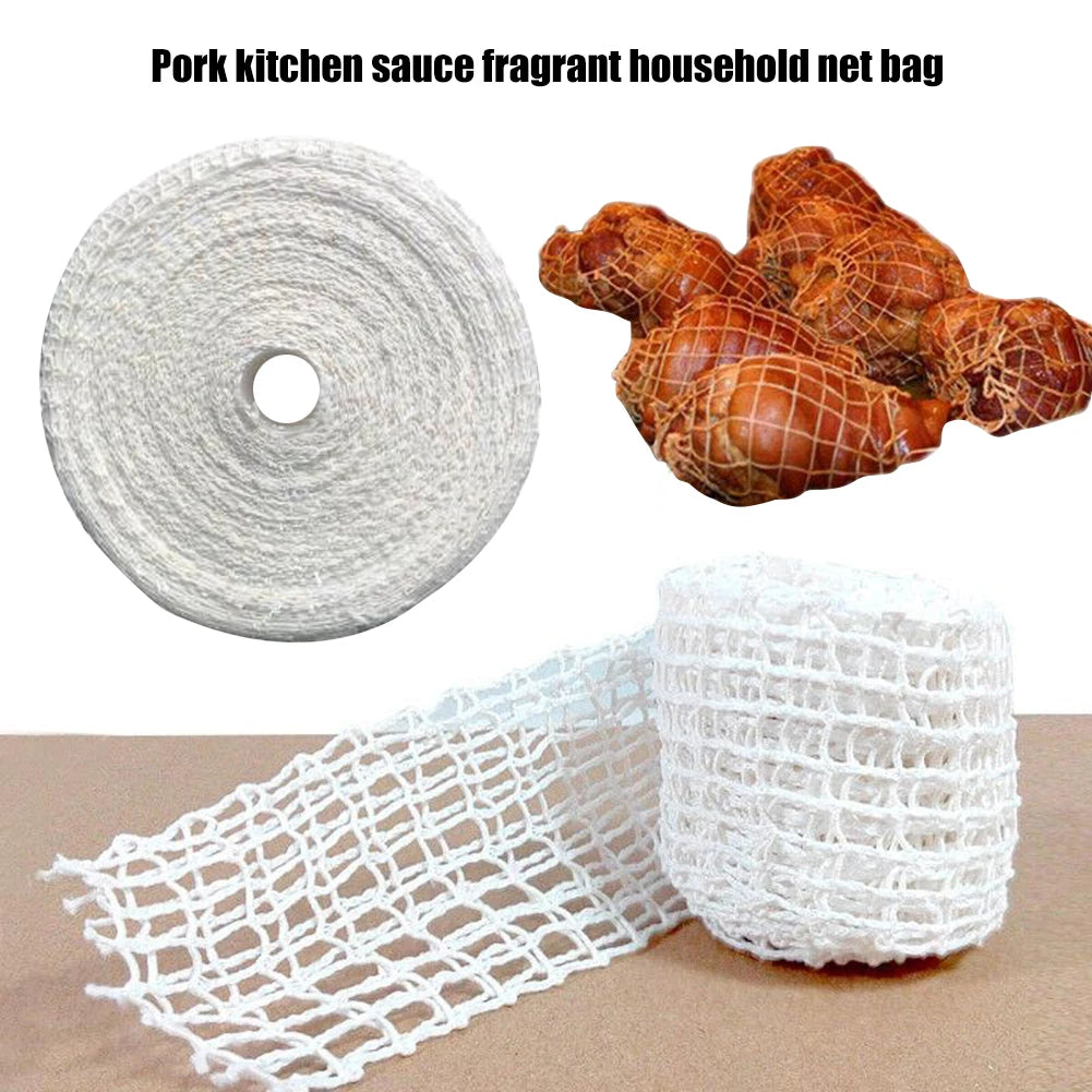 1/3m Roll Meat Netting Pork Kitchen Sauce Fragrant Household Net Bags Butcher Cotton Thread Accessories Rope