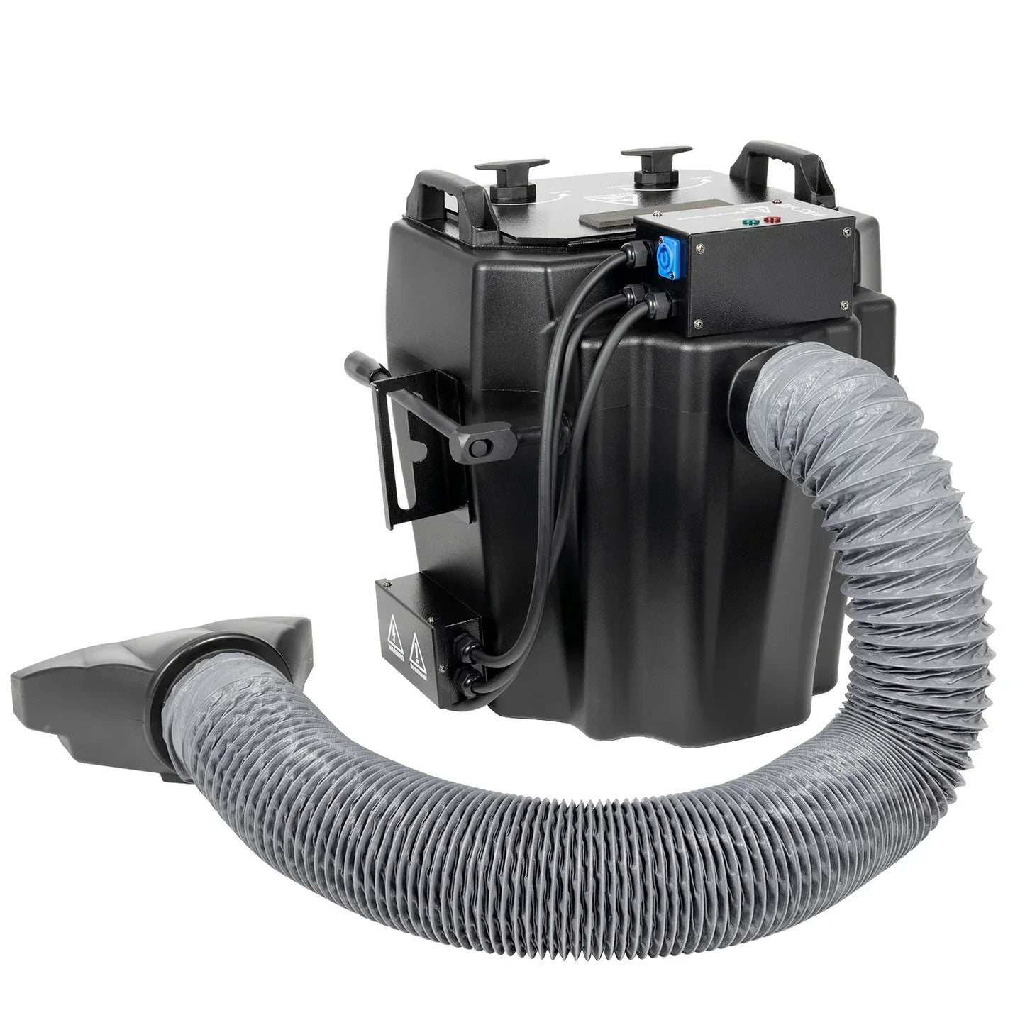 6000W Dry Ice Fog Machine Black Stainless Steel, Large 2152ft² Coverage, Intelligen for Large Stage Performances