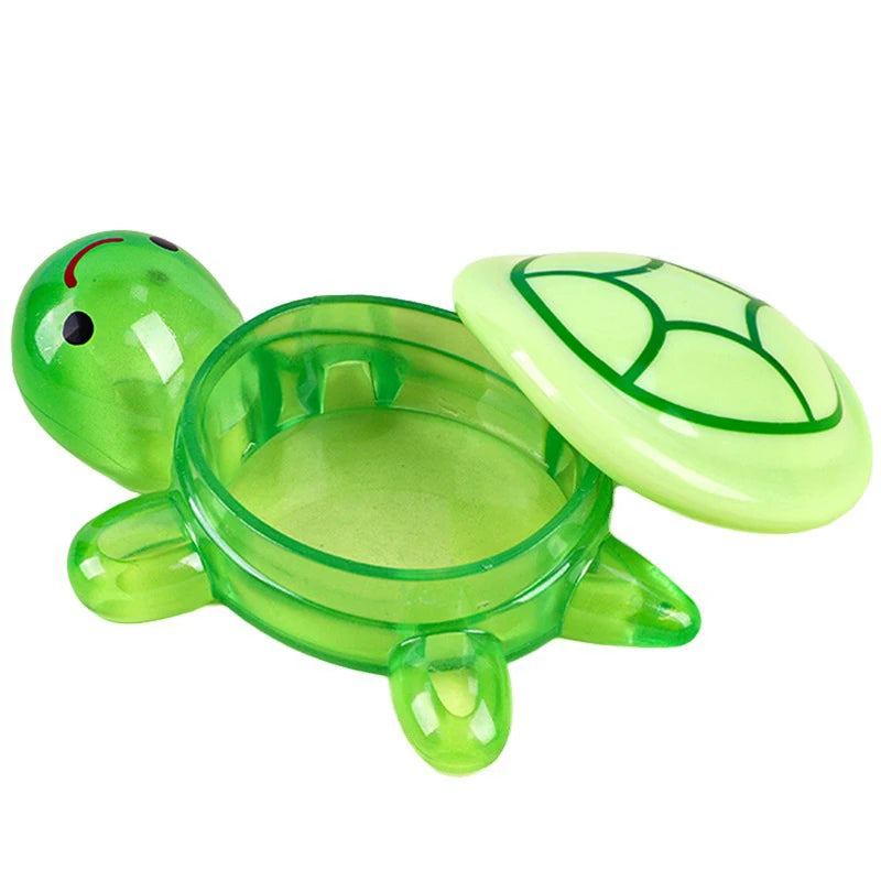 Cute Cartoon Luminous Turtle Storage Box Home Decor Resin Crafts Glowing Small Turtle Toy Storage Case Ornaments Decoration