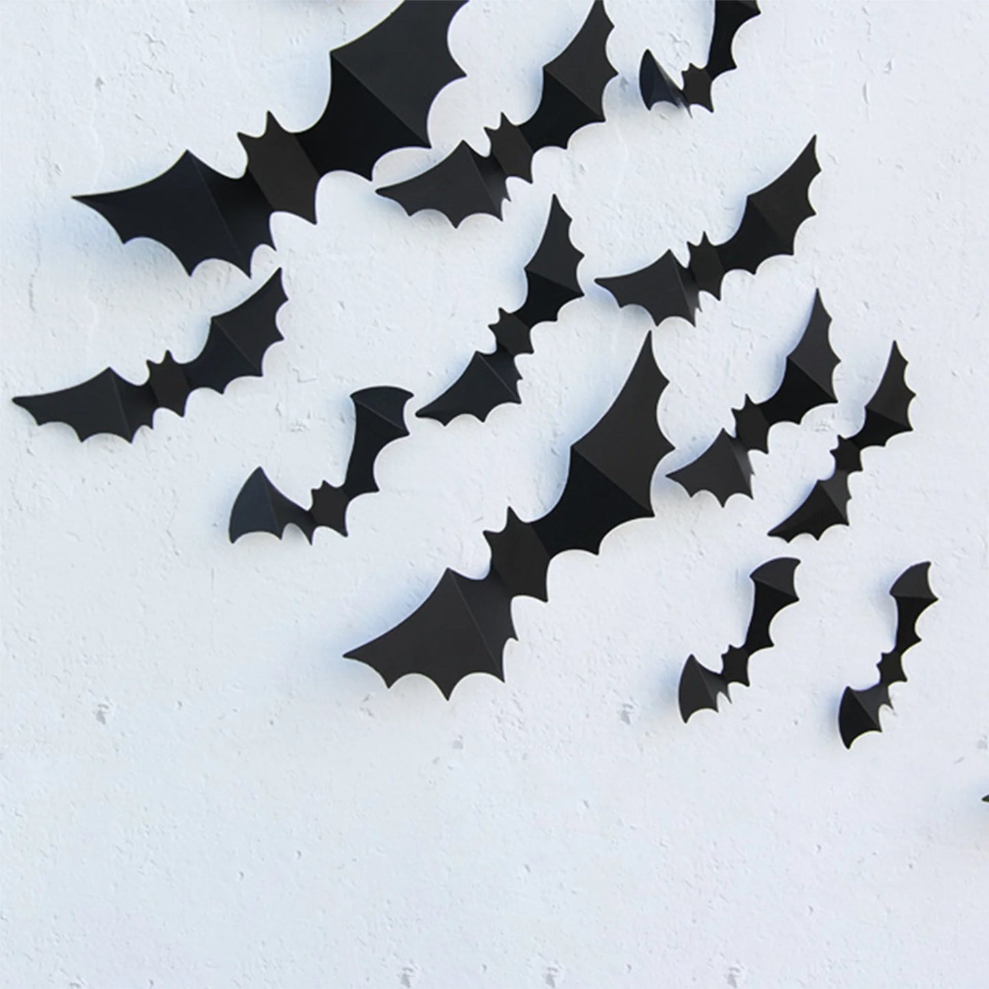 Halloween Party Supplies 20Pcs Spider Wall Stickers PVC 3D Scary Spider Decal for Indoor Haunted House Decorations