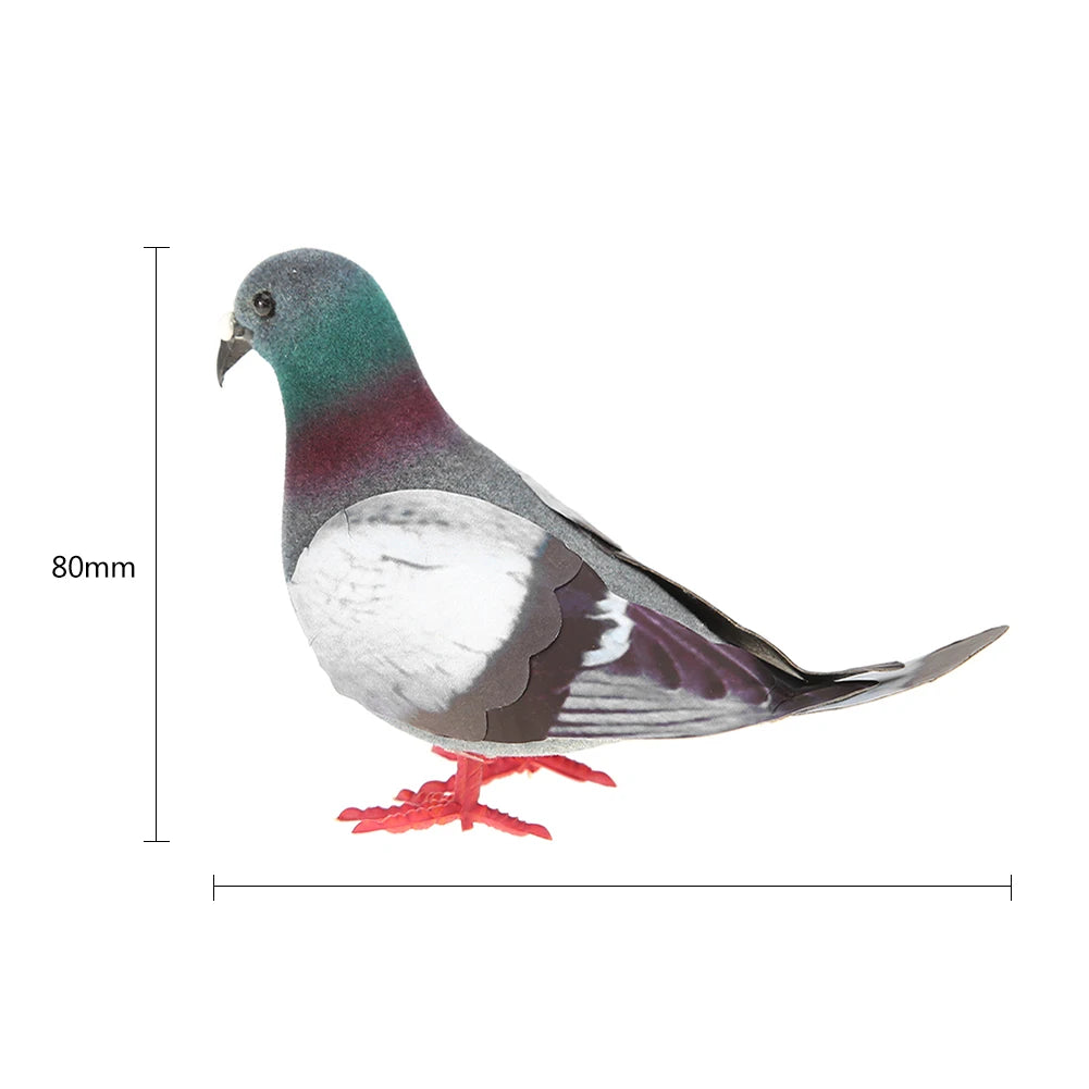 Miniatures Bird Figurines Art Crafts Foam Small Pigeon Artificial Imitation Handmade Beautiful Handcrafts Christmas Decorations