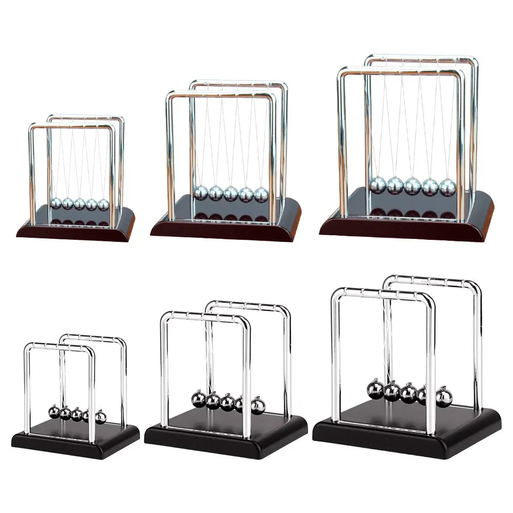 Newtons Cradle Steel Balance Ball Teaching Supplies Physics Science Pendulum Desk Toy Science Physics Gadget for Home and Office