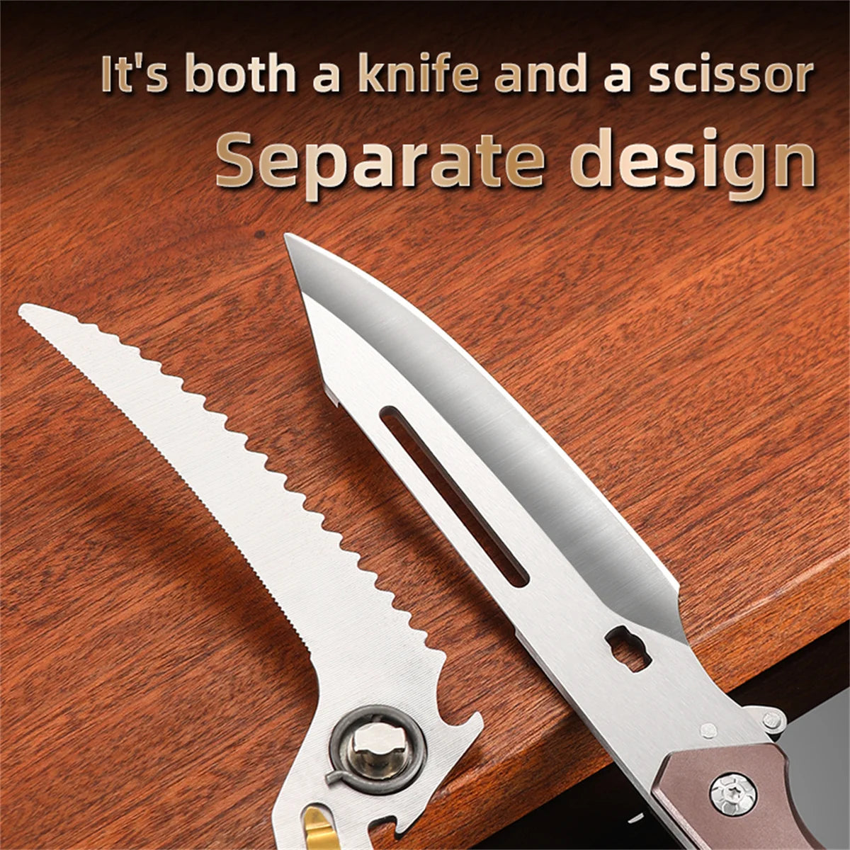 Heavy Duty Poultry Shears - A Must Have Kitchen Shears for Chicken and Meat Cutting - Stainless Food Kitchen Scissors