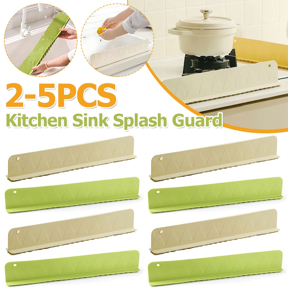 Silicone Water Splash Guard Washing Basin Anti-splash Stopper Splash Protector for Kitchen Island and Bathroom