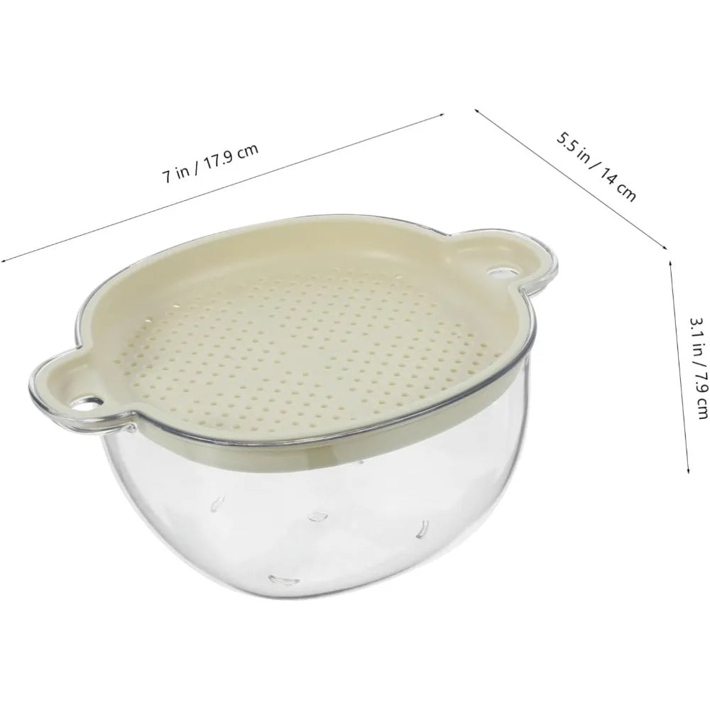 Produce Basket Vegetable Fruit Washing Drain Kitchen Sink Strainer Bowl