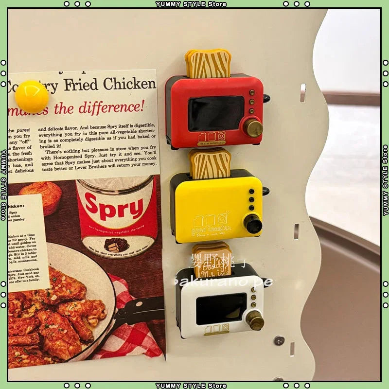 3d Fridge Magnets Magnetic Fridge Sticker Simulation Mini Appliances Model Refrigerator Sticker Ornaments Fridge Diy Decoration