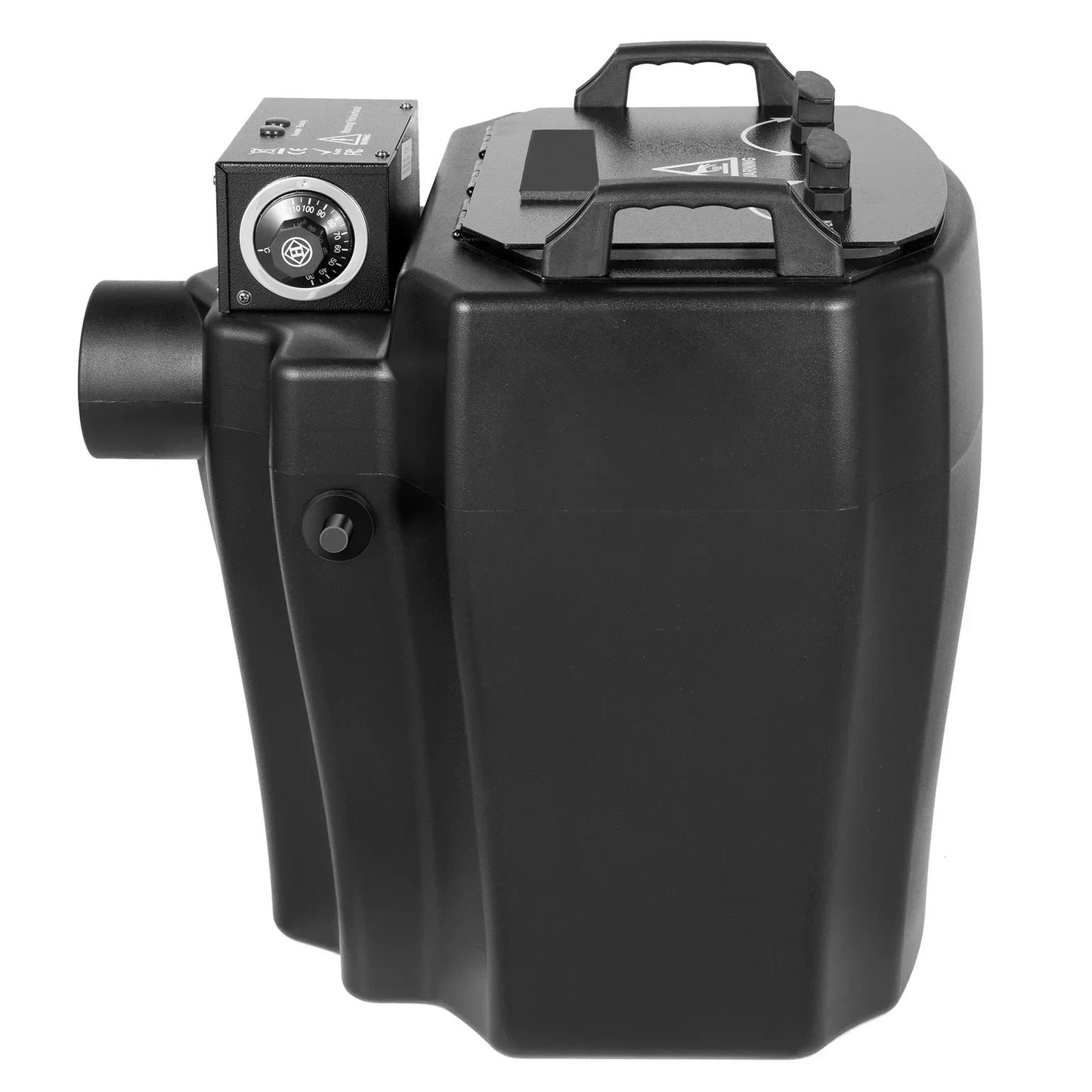 6000W Dry Ice Fog Machine Black Stainless Steel, Large 2152ft² Coverage, Intelligen for Large Stage Performances