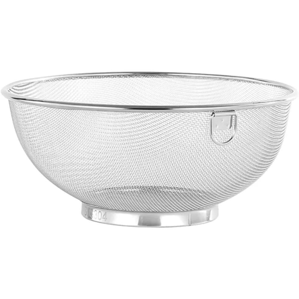 Stainless Steel Strainer Basket Versatile Kitchen Drainer for Fruits and Vegetables Material for Easy Washing and Rinsing for C