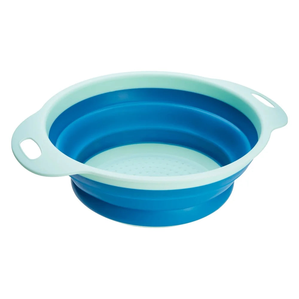 Collapsible Colander 2.75QT Strainer Kitchen Tool Pasta Fruits Vegetables Rinsing Draining and Sifting Easy Storage