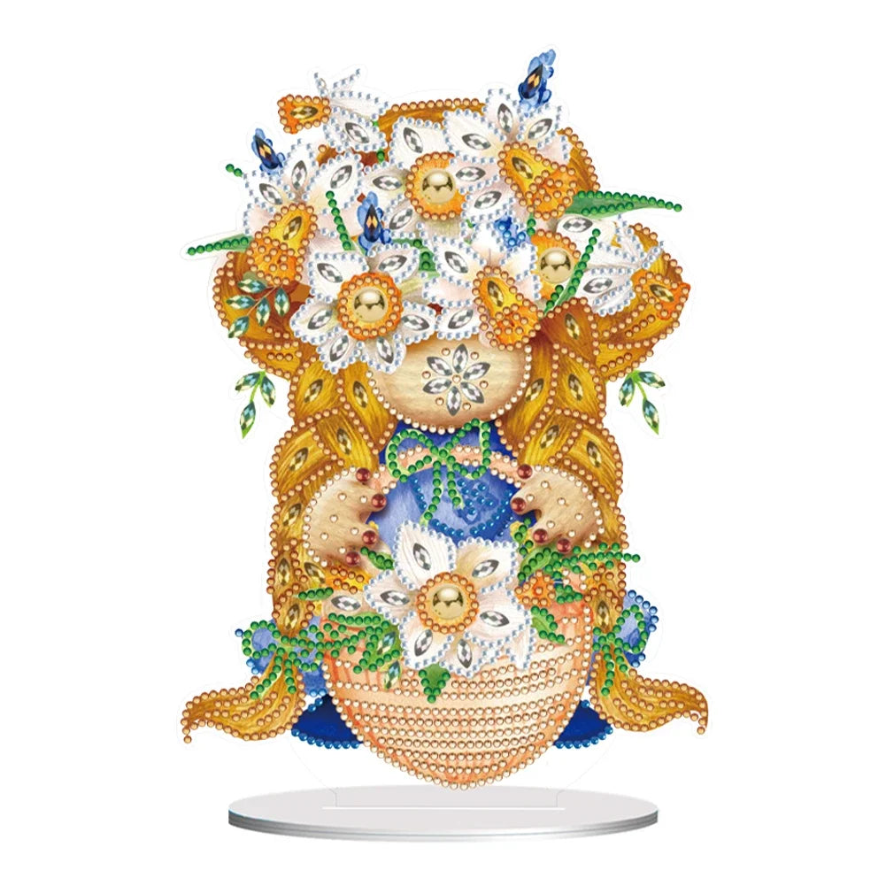 Special Shape Table Top Diamond Painting Ornament Kits Cute Gnome Diamond Painting Desktop Decorations Bedroom Table Decoration