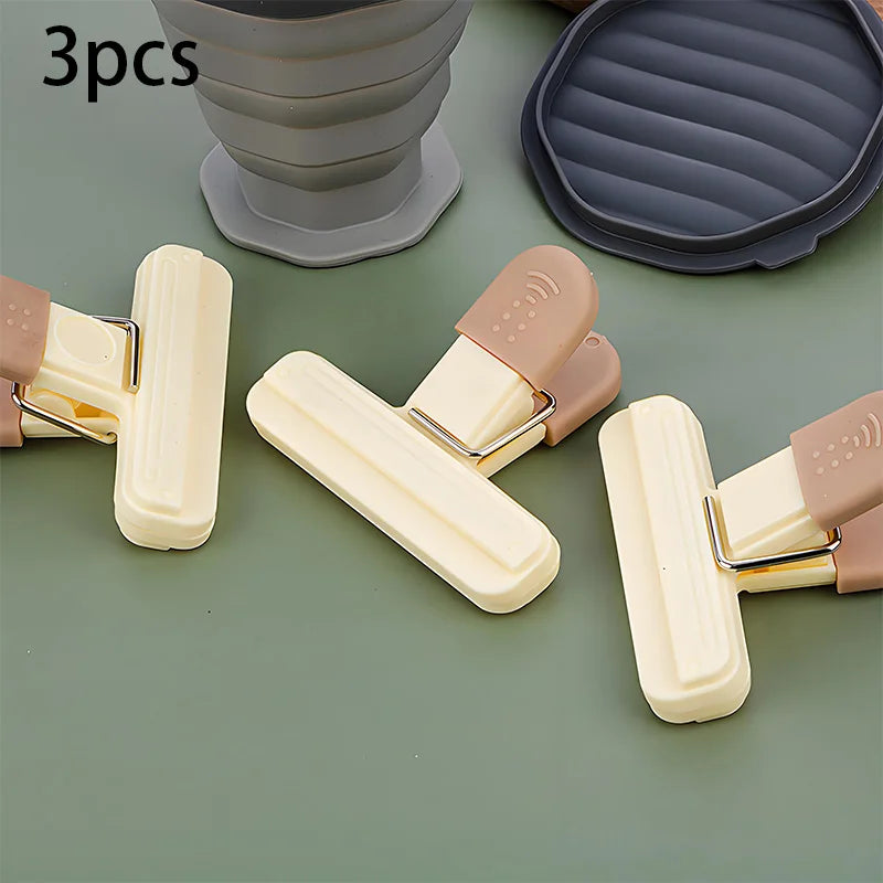 Food Storage Clips - Airtight Sealing Clips for Snacks, Chips, Bags, Kitchen Organization, Plastic Food-Safe Bag Clamps