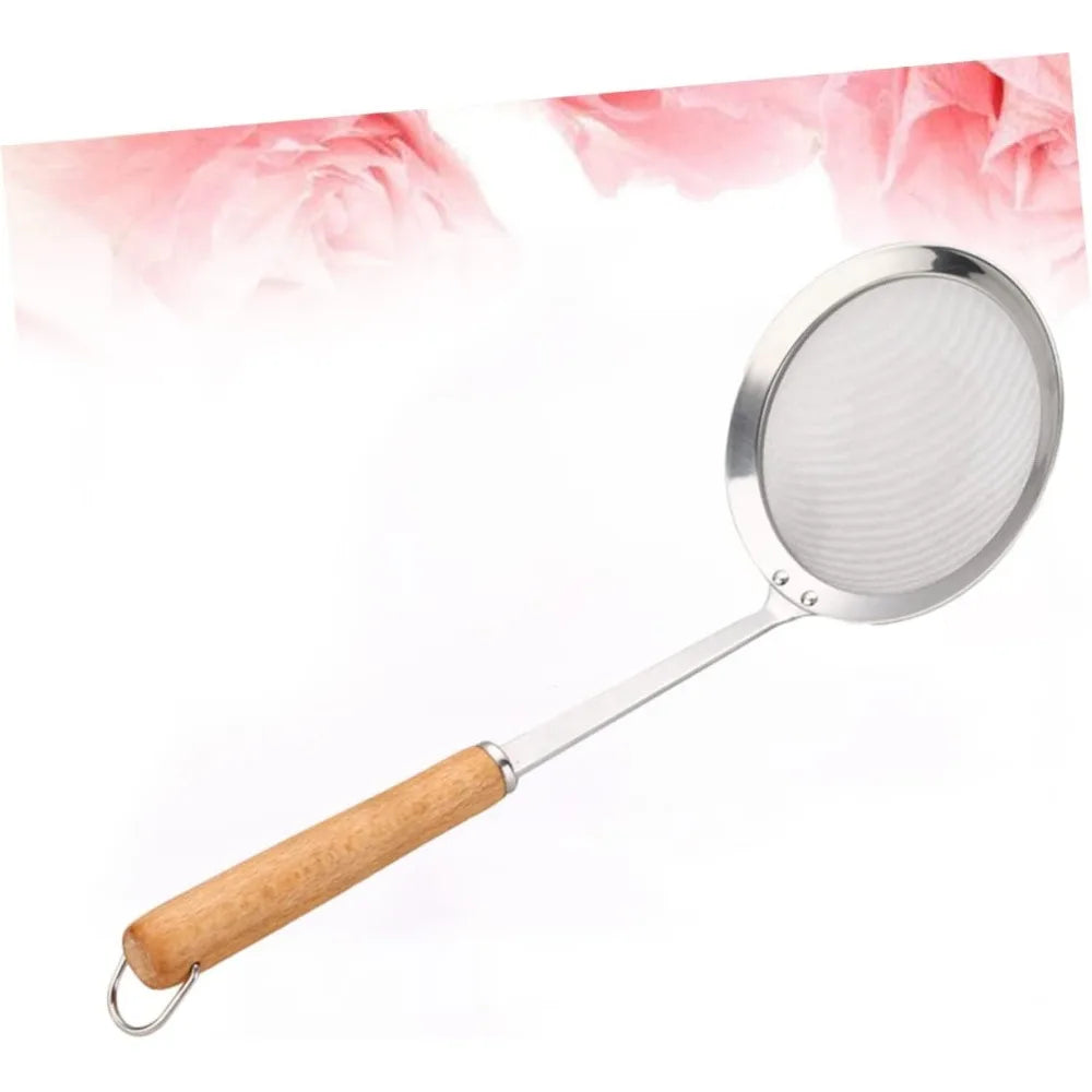 Stainless Steel Mesh Sieves Cooking Strainer Handle Fine Strainer for Tea Flour Juice Kitchen