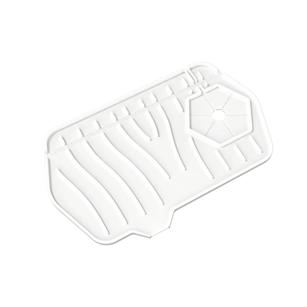 Silicone Drain Pad Countertop Protector Water Splash Catcher Mats Double-sided Faucet Splash Guard Tray Bathroom Kitchen Gadgets