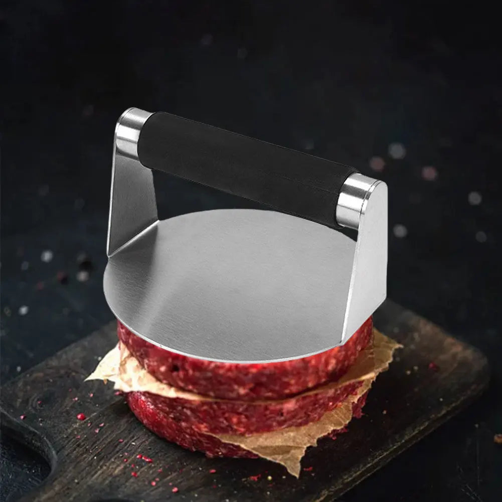 Stainless Steel Smash Burger Press Hamburger Patties Meat Masher Circular Meat Press Mold for Deli Meats Kitchen Accessories