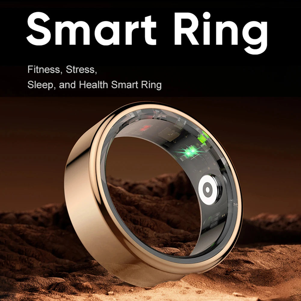 R02 Smart Ring Health Tracker 5.0 Bluetooth-Compatible Heart Rate Tracker IP68 & 5ATM Waterproof Wearable for Android for IOS