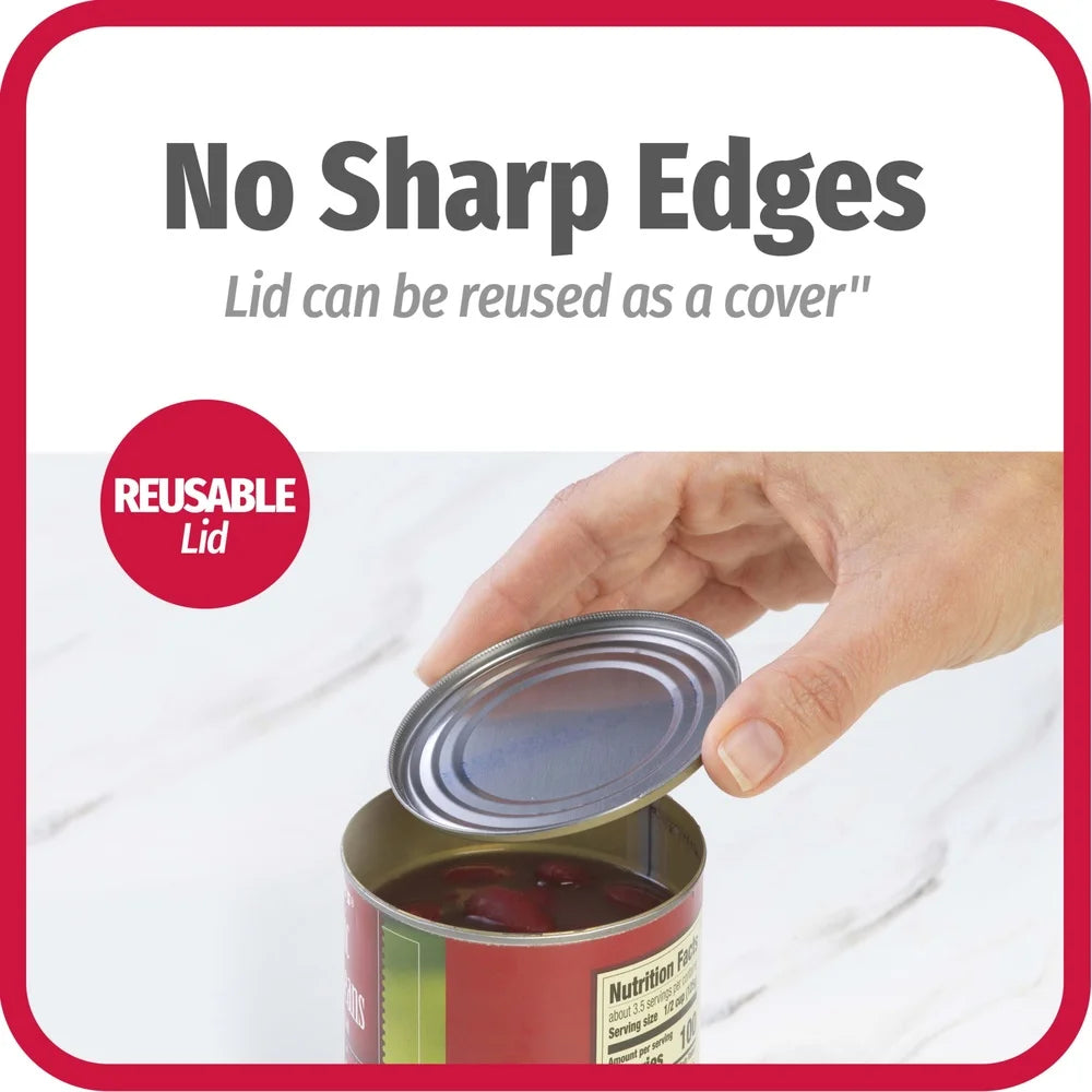Safe Cut Manual Can Opener Smooth Edge Design Easy Use No Cross Contamination Ideal Kitchen Cooking Accessories Easy Twist