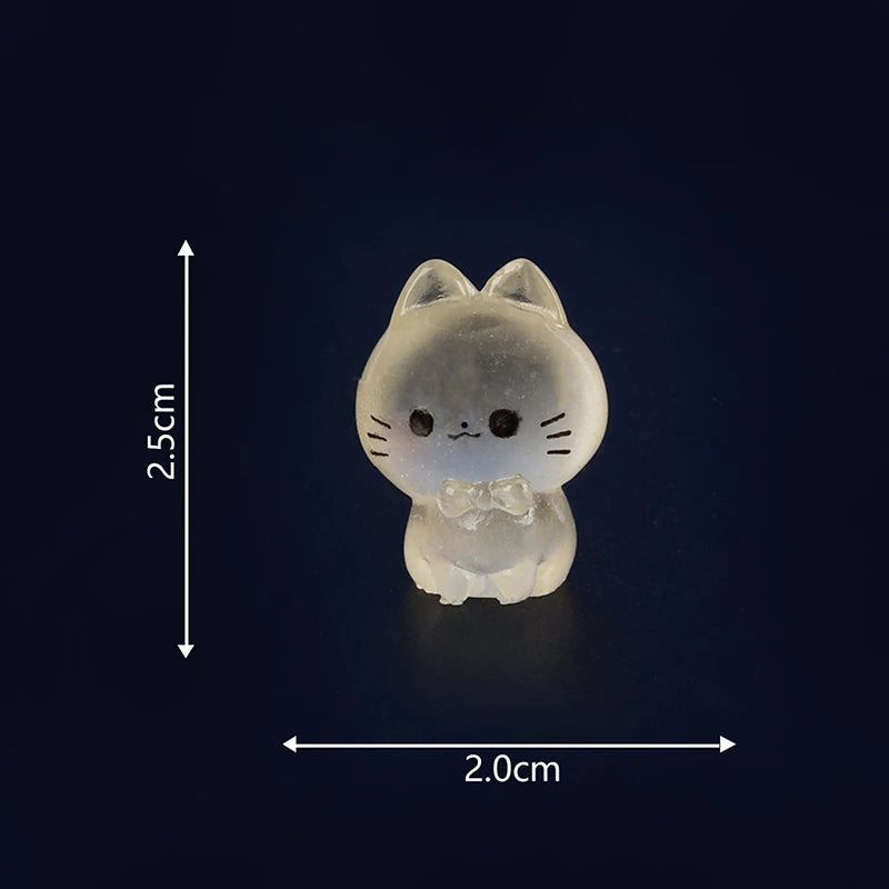 Cartoon Noctilucent Halloween Pumpkin Ghost Small Ornaments Creative Resin Crafts Creative Model DIY Home Decoration Accessories