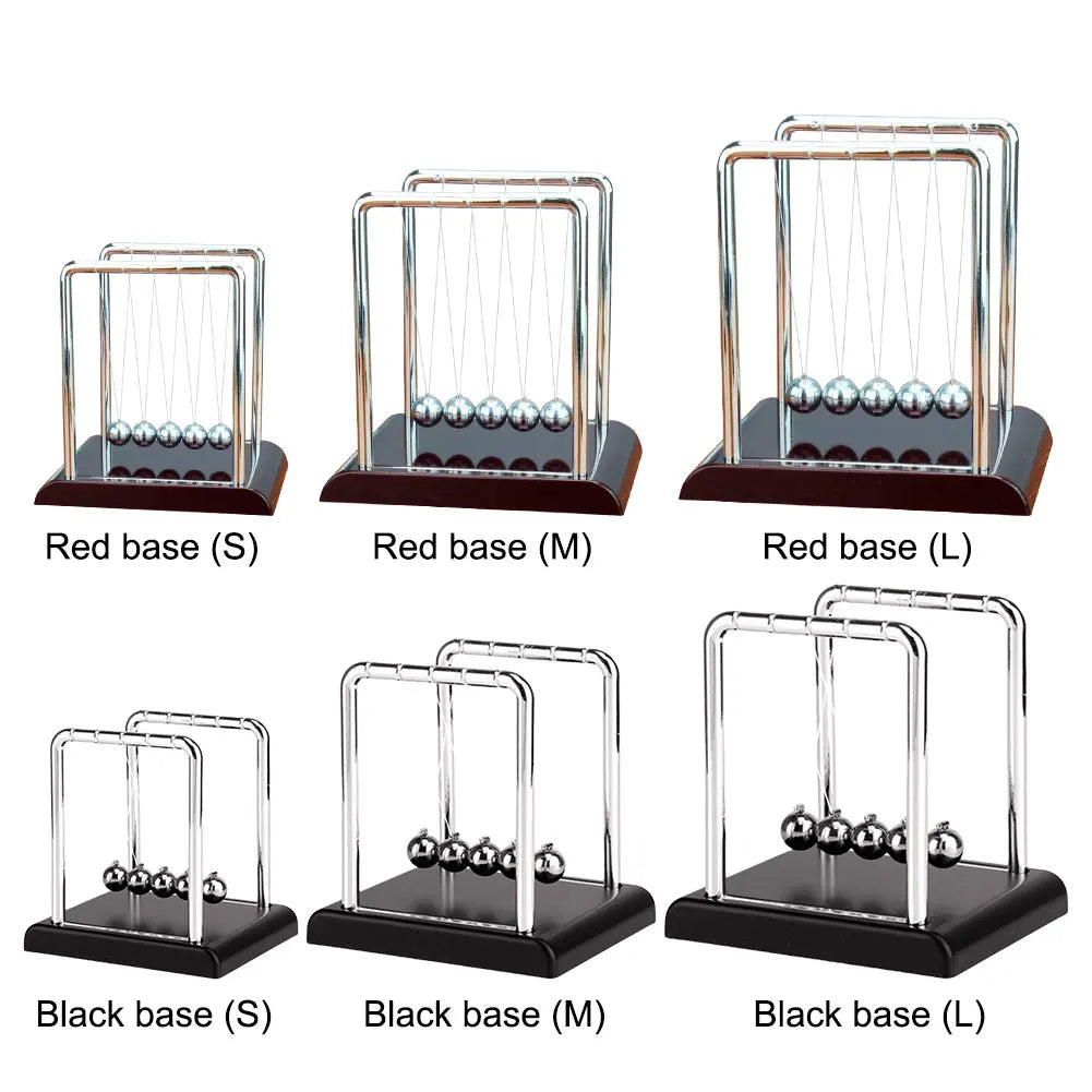 Newtons Cradle Balance Balls Teaching Supplies Physics Science Pendulum Desk Toy Science Physics Gadget for Home and Office