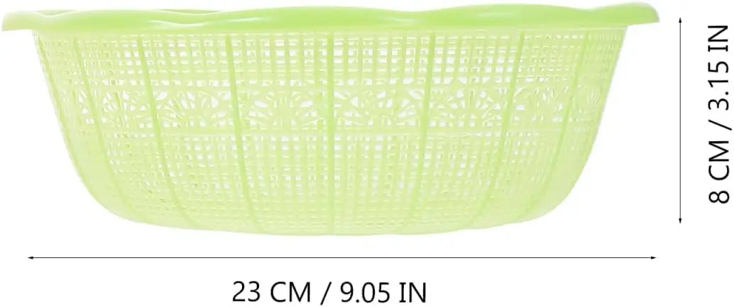 4pcs Plastic Rice Washing Basket and Strainer Set, Multifunctional Colander for Vegetables, Fruits, Pasta, and Dough Preparatio