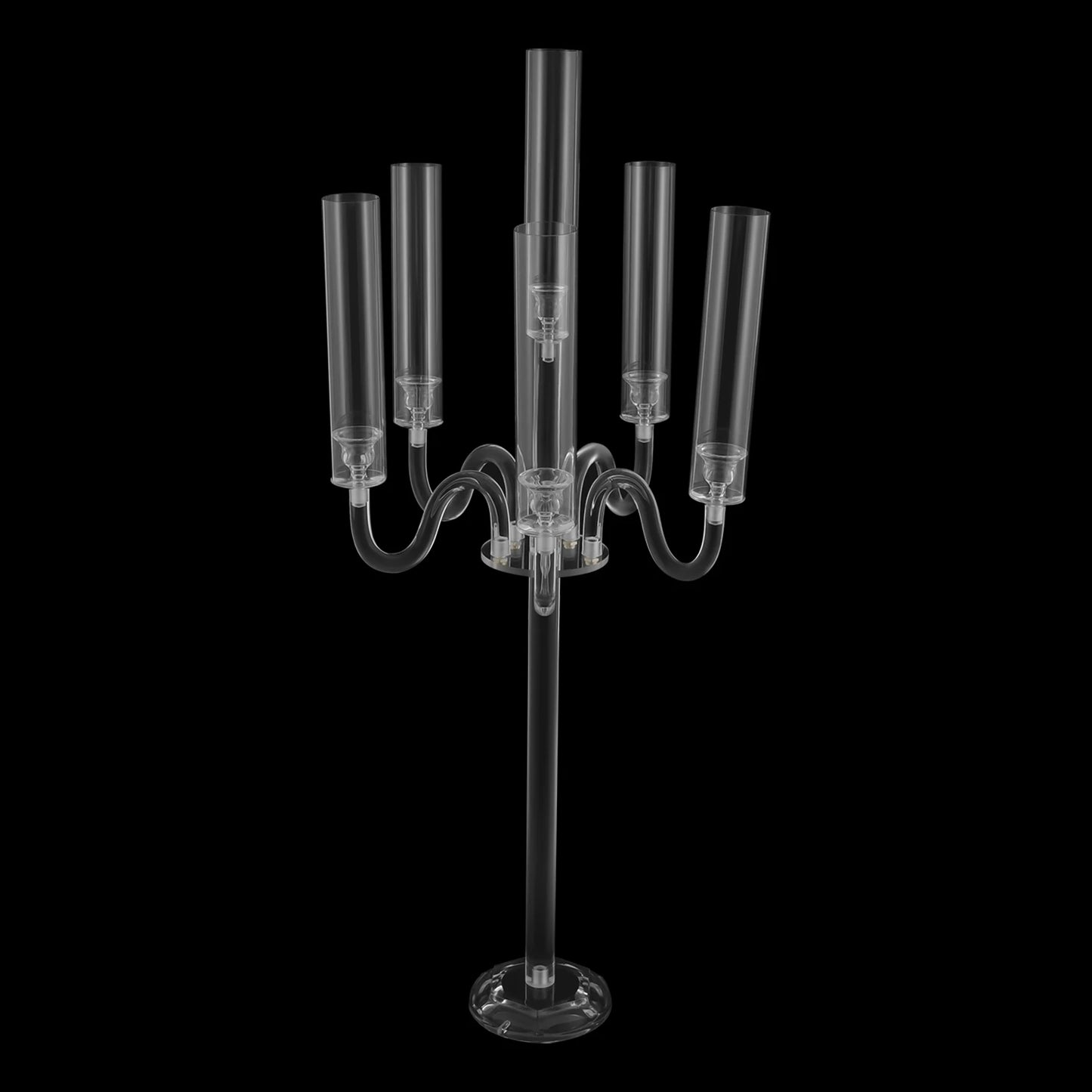 6 Arm Acrylic Candle Holder,Diameter of 0.87in Candle Holder for Wedding Party,Electronic Candle Holder,For Anniversaries