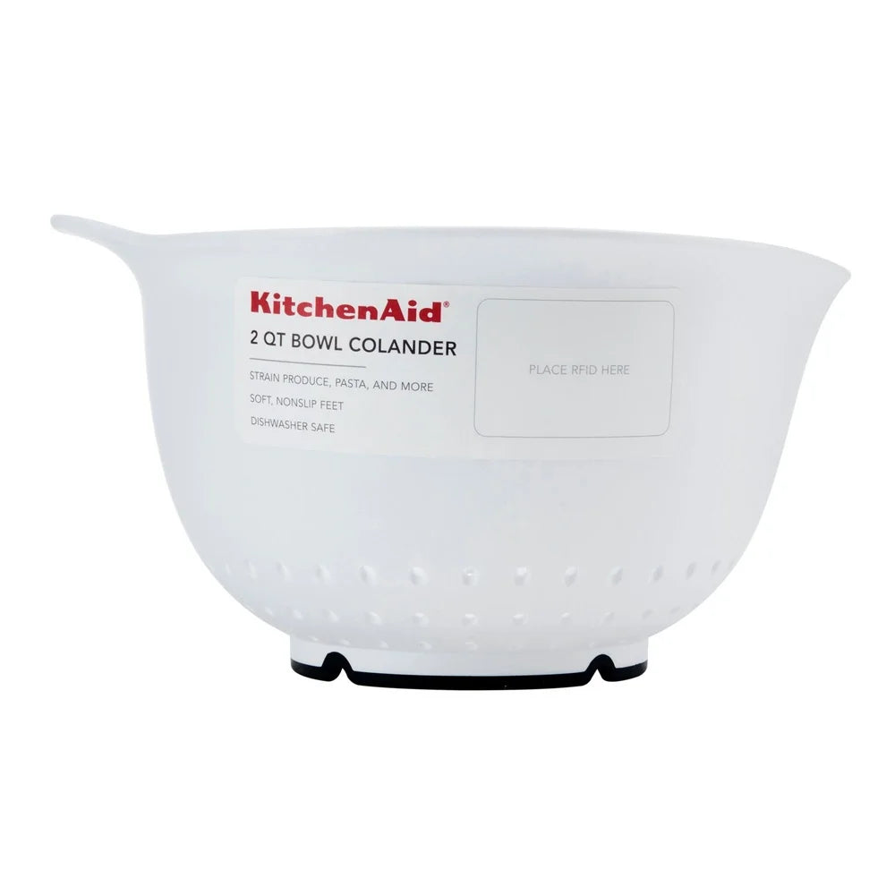 Universal Colander Bowl Straining Fruits Vegetables Pasta Nonslip Base Drainage