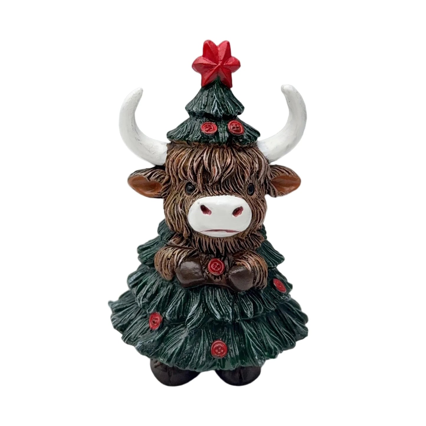 Christmas Reindeer Figurine Holiday Decor Elk Statue Ornament for Home Office Tabletop Decoration Gift 2021