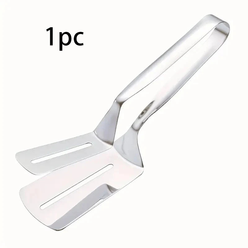 Stainless Steel Food Tongs - Multipurpose Kitchen Turner for Grilling, Flipping Steak, Fish & Pizza cuisine kitchen tools