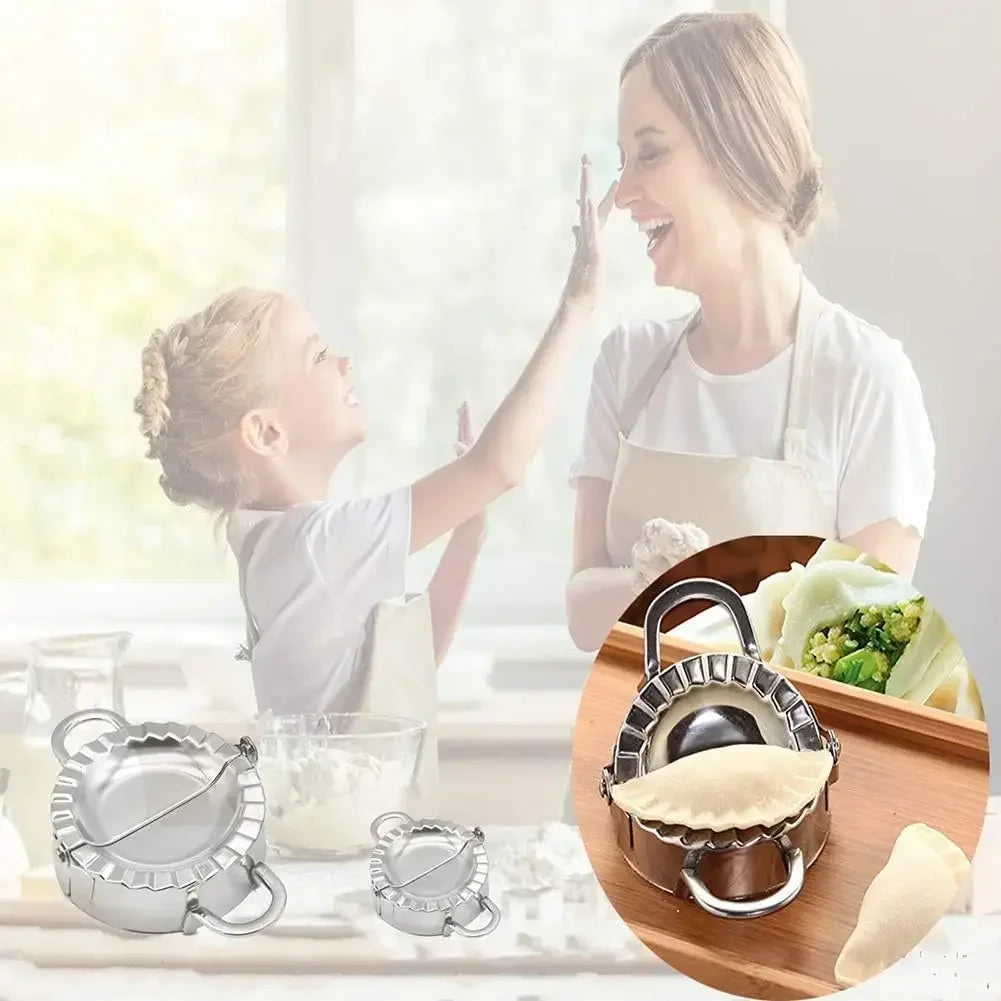 Stainless Steel Dumpling Maker Dumpling Skin Mold Ravioli Maker Press Pie Making Press Wrapper Pastry Maker Kitchen Accessories