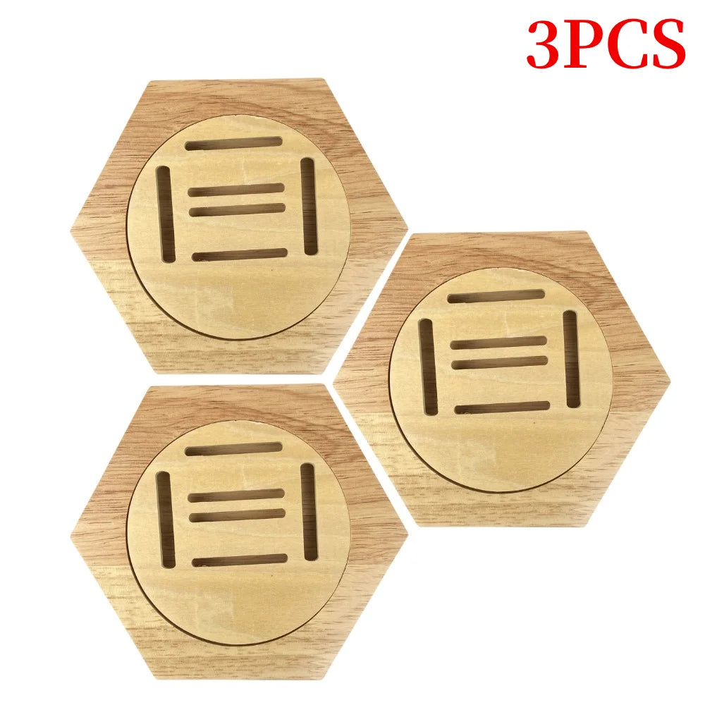 1-10PCS Honeycomb Combination Medal Display Stand Building Block Toys Hexagonal Wood Medal Rack Creative Splicing Wall Decor