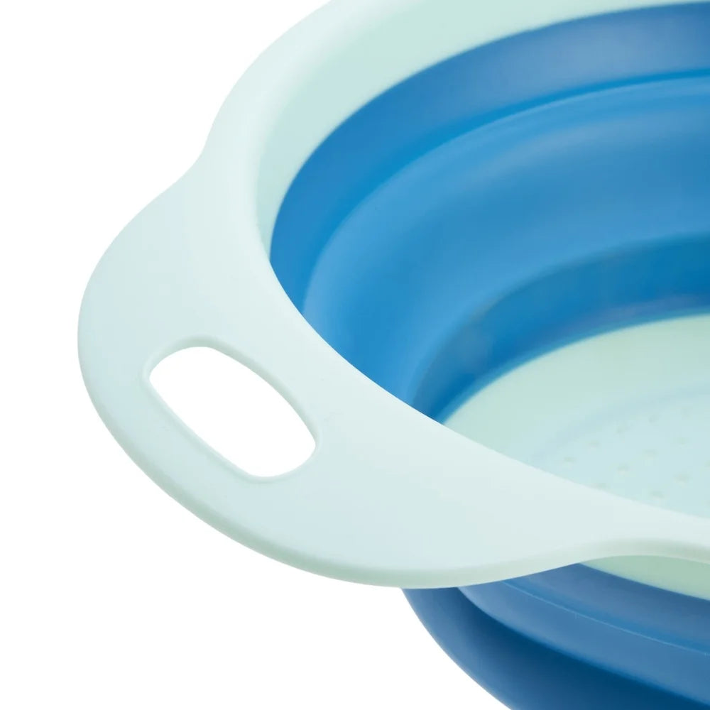 Collapsible Colander 2.75QT Strainer Kitchen Tool Pasta Fruits Vegetables Rinsing Draining and Sifting Easy Storage