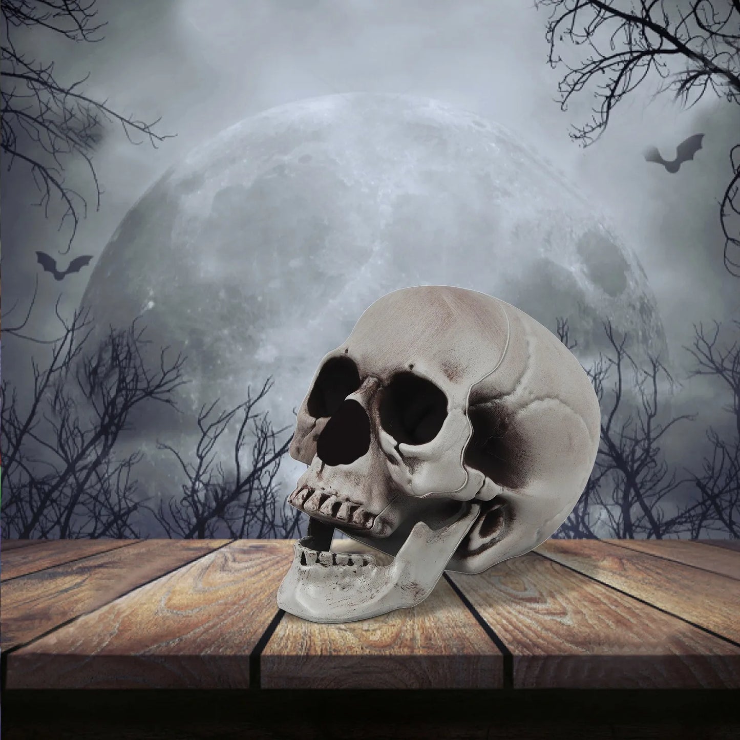 Halloween Large Medium And Small-Sizedskull Props Escape Room Haunted House Decoration Items And Props Decorative Party Supplies