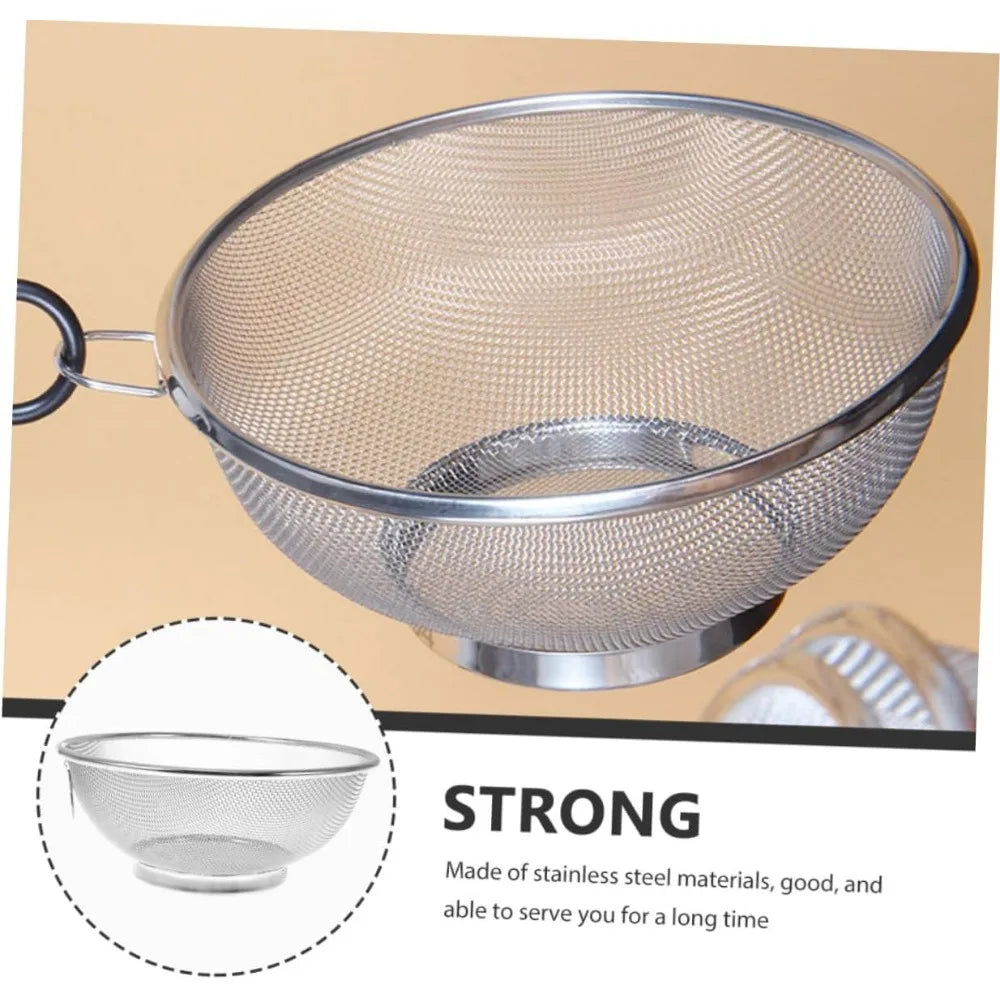 Stainless Steel Strainer Basket Versatile Kitchen Drainer for Fruits and Vegetables Material for Easy Washing and Rinsing for C