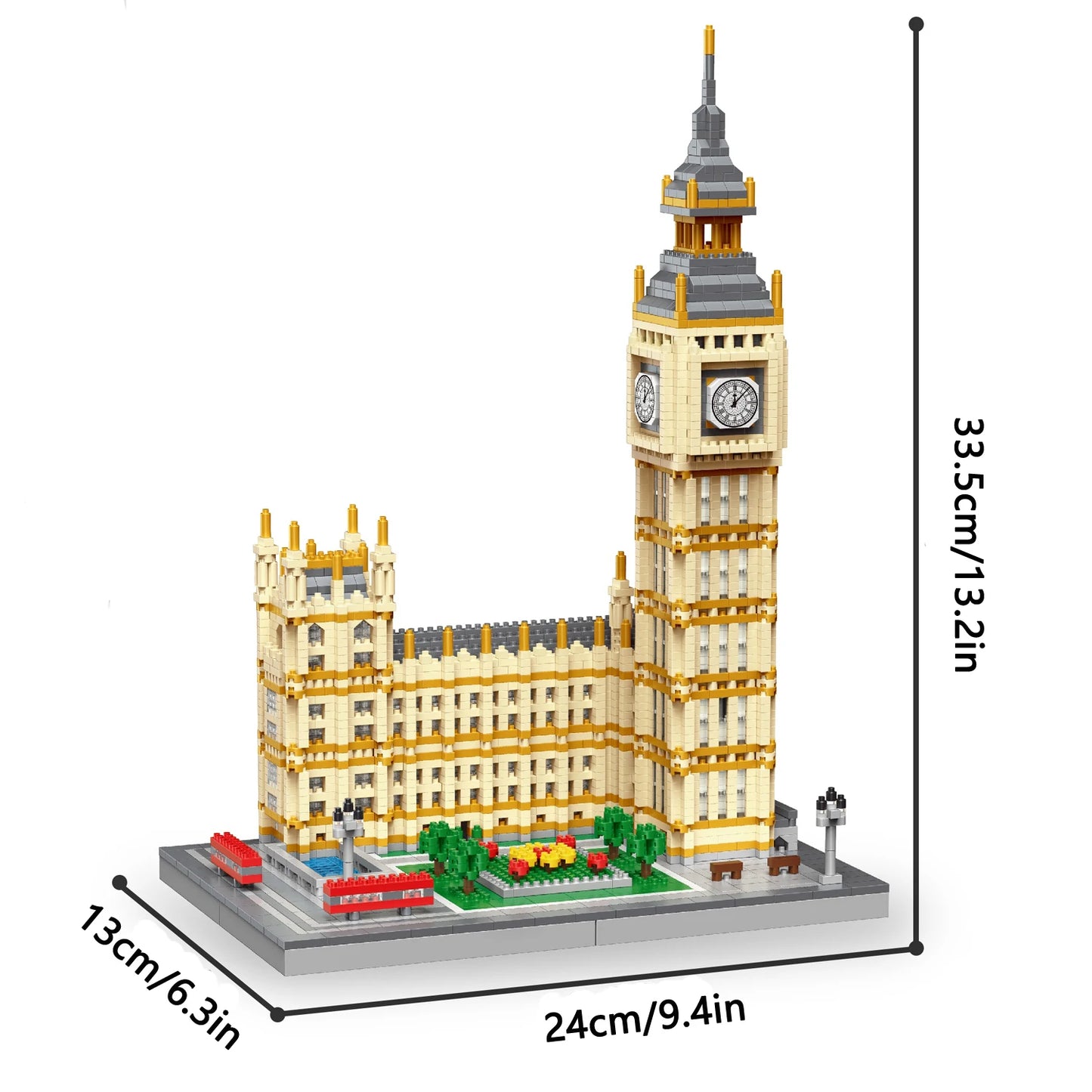 Leaning Tower of Pisa Micro Mini Building Blocks Toys-Cubicle and Home Décor,Historical Enthusiasts'Collectible,Educational