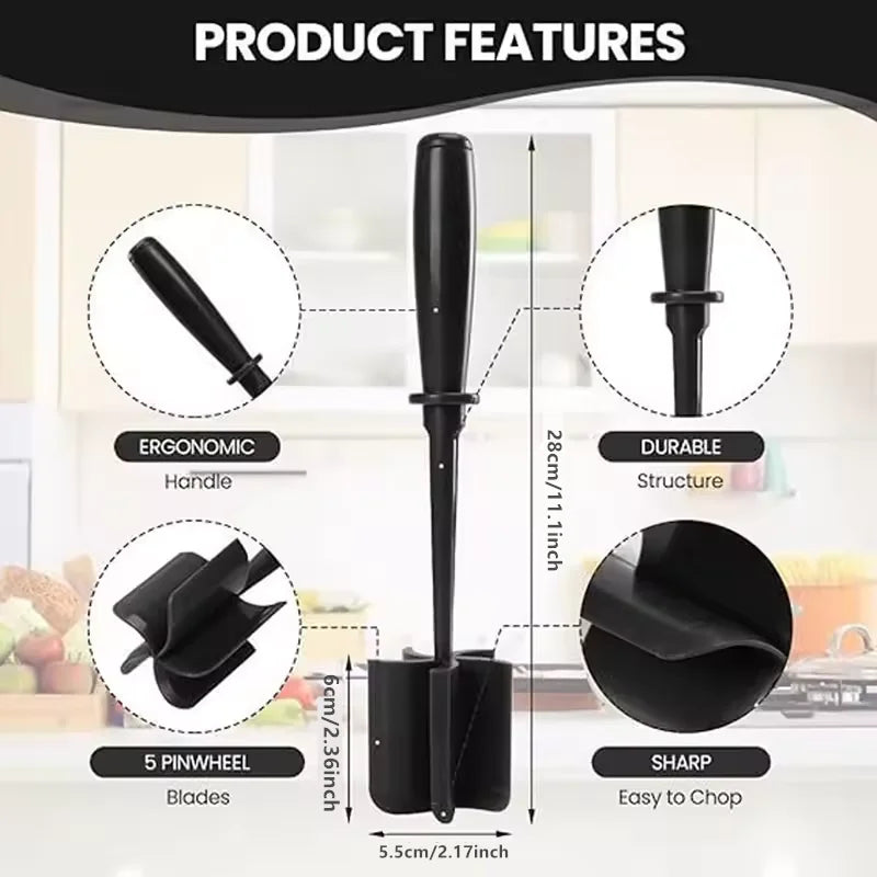 Kitchen Chicken Shredder Non-Slip Meat Grinders For Pork Beef Cooked Chicken Breasts Vegetable Kitchen Tool Handle Shredder