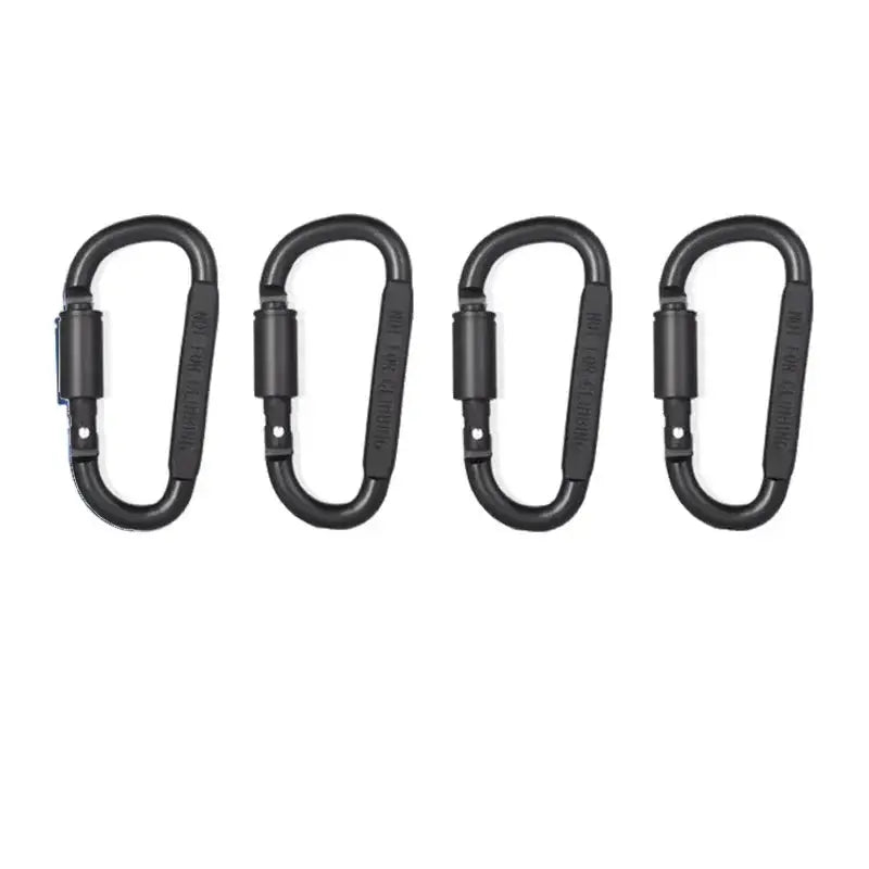 4-6PCS Carabiner Set For Key Camping EDC Outdoor Keychain Clip Alloy Aluminum Tactical Hook