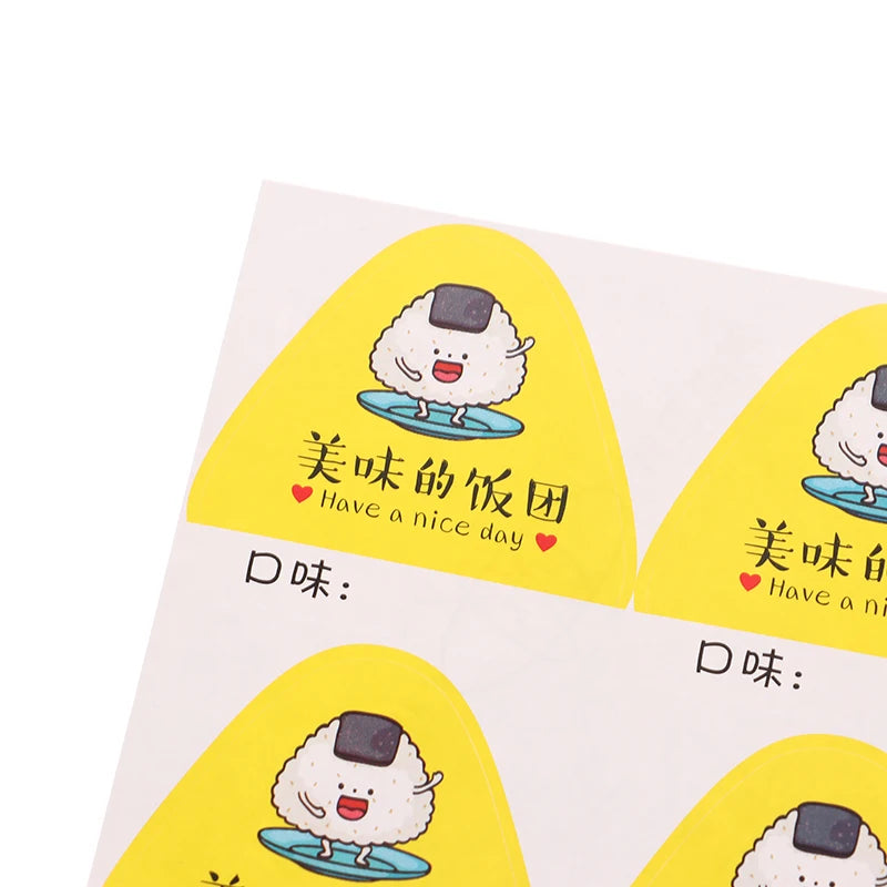 80Pcs Triangle Rice Ball Packing Bag Stickers Nori Seaweed Onigiri Sushi Bag Stickers Sushi Making Mold Tools Bento Accessories