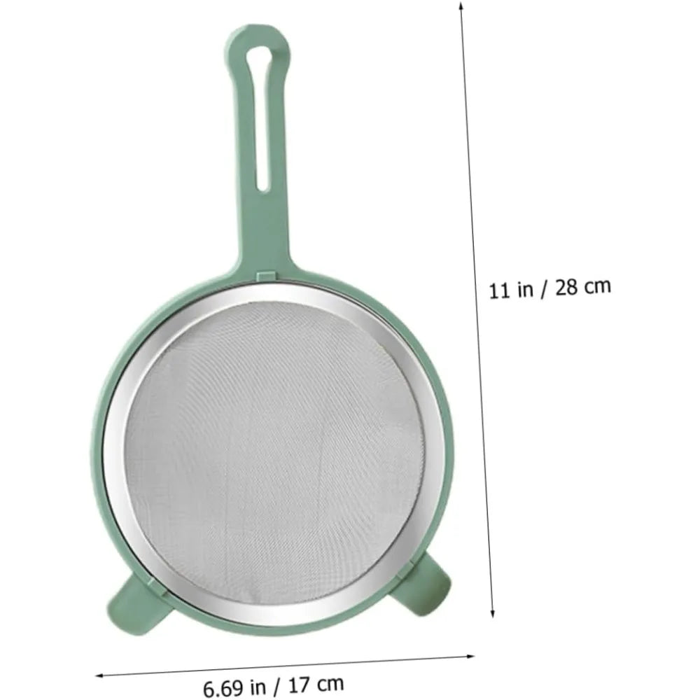 Strainer Spoon Reusable Household Colander with Burning Handle for Cooking Noodles Soybean Filtering and Easy Storage