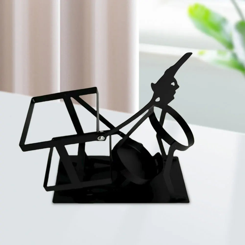 Steampunk Style Drink Stand Skull Skeleton Design Wine Holder Skull Metal Wine Rack Funny Metal Skull Skeleton Bar Decor