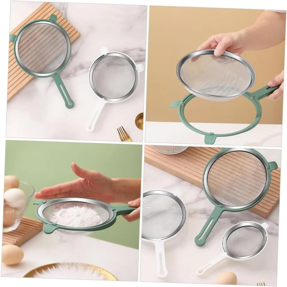 Strainer Spoon Reusable Household Colander with Burning Handle for Cooking Noodles Soybean Filtering and Easy Storage
