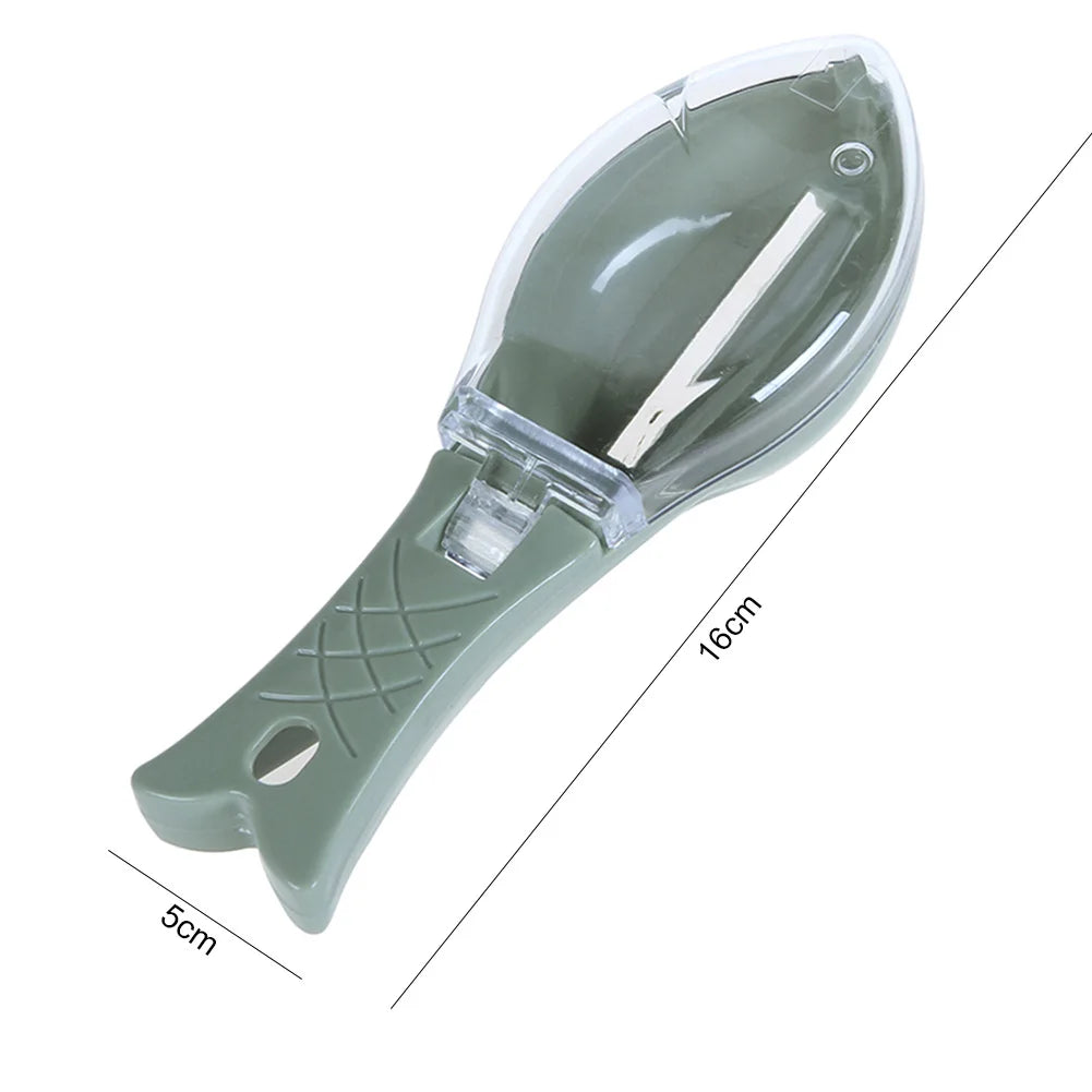 Plastic Fish Scale Remover Unique Design Knife Cleaning Peeler Flying-proof Ergonomic Handle for Home Kitchen Cooking