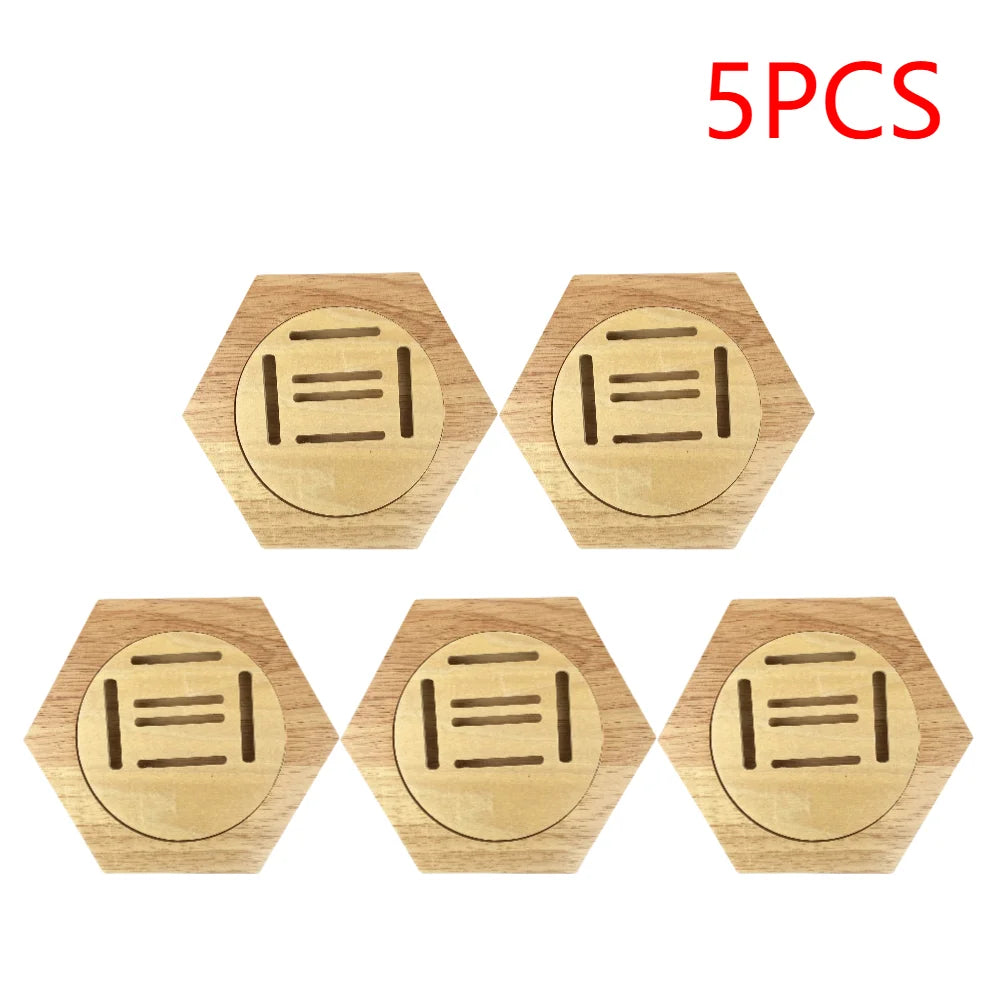 1-10Pcs Honeycomb Combination Stand Honor Marathons Medal Display Racks Hexagonal Wood Display Holder Board Hanger Wall Decor