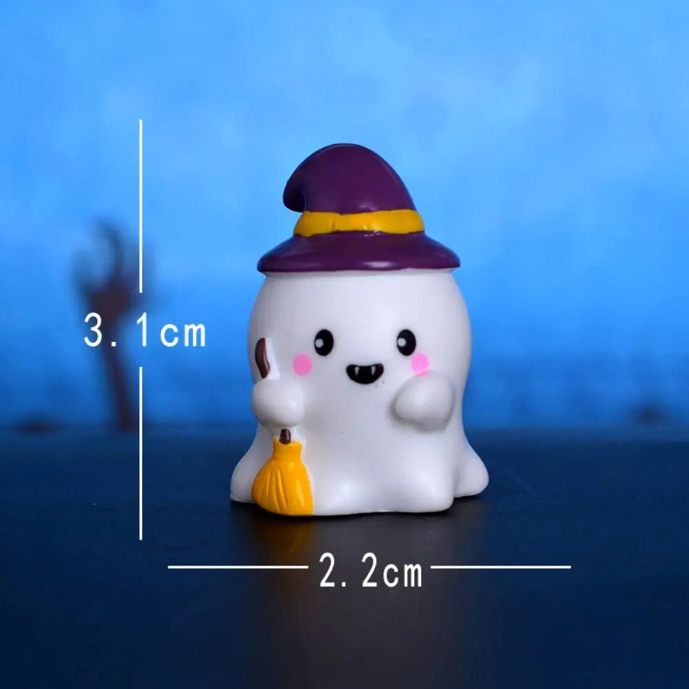 Pumpkin Halloween Resin Craft Miniature Decoration Ghost Decoration Micro Landscape Figurines Mini Ornaments DIY Accessories