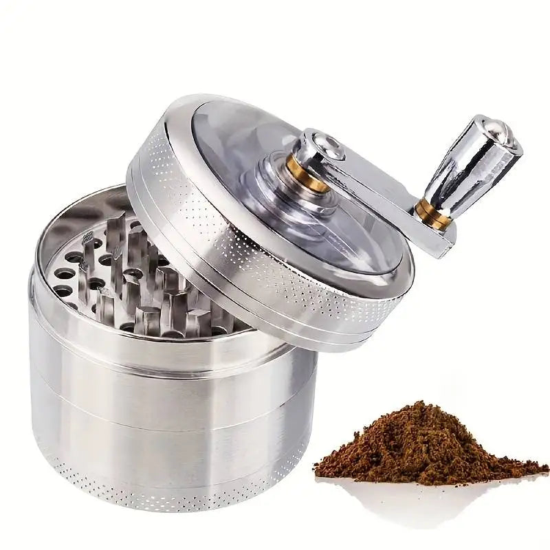 Handheld Kitchen Spices Grinder For Nutmeg, Ginger, Rock Salt & Peppercorns, Manual Crusher Tool For Seasoning & Cooking Needs