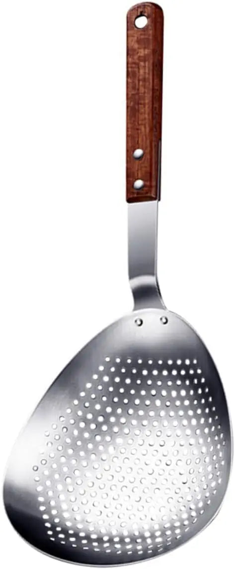 Stainless Steel Frying Spoon Pepper Spoon Colander Strainer Food Serving Tool Hot Pot Skimmer Heat-resistant Easy to Store
