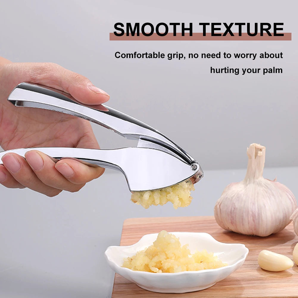 Garlic Mincer Tool Garlic Press Detachable for Easy Cleaning Super Easy To Use Garlic Presser with Easy-Squeeze Ergonomic Handle