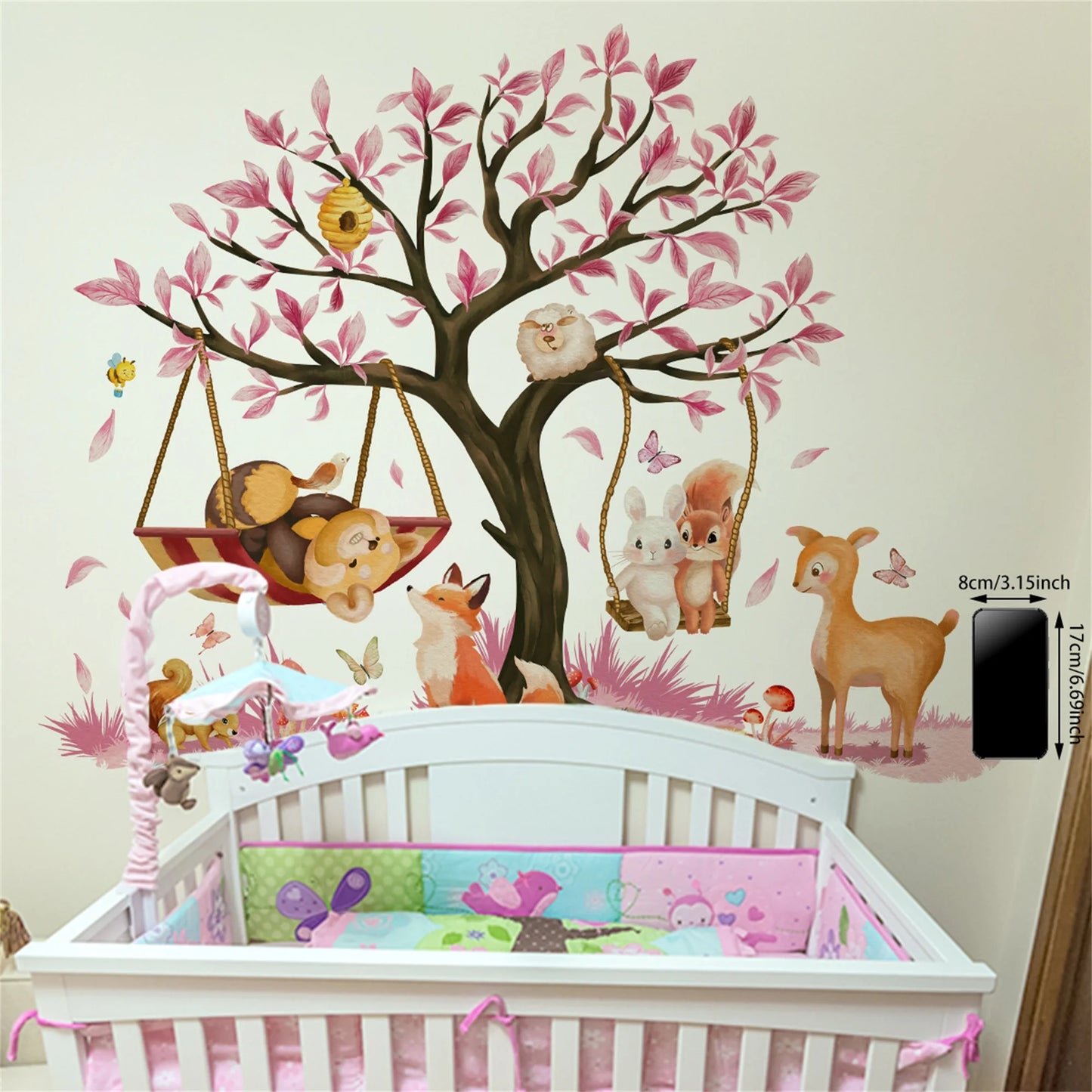 Children s Room Decor Adorable Animal Forest Wall Decals Easy to Apply and Remove Nursery Wall Art for Kids