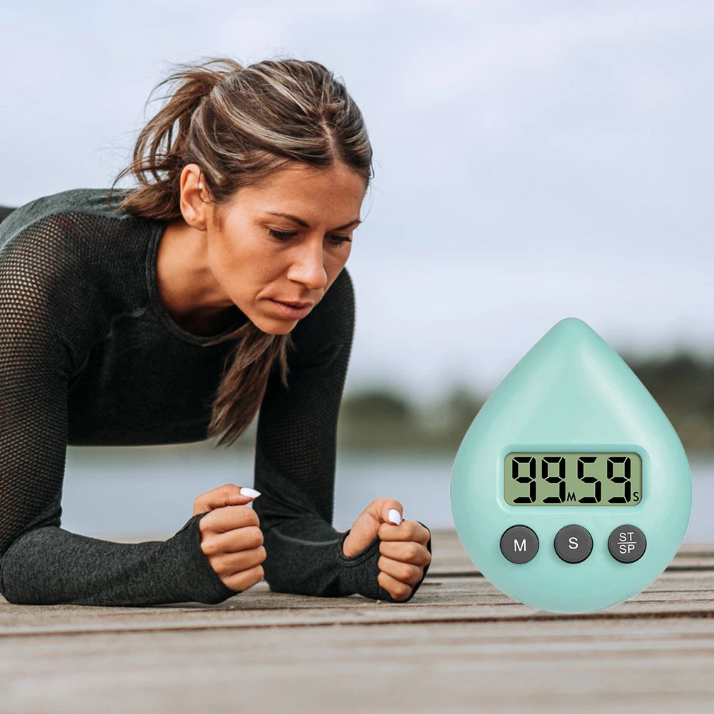 Digital Timer Waterproof Shower Timer Magnetic Backing Kitchen Timer Bathroom Timer Shower Clock for Kitchen Bathroom
